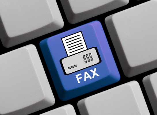 online fax service benefits blue fax key on computer keyboard